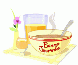 Gif animé bonne journée petit déjeuner